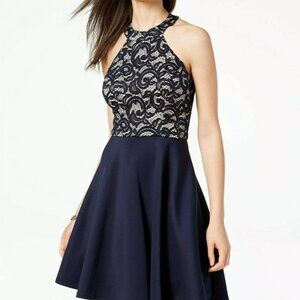 B. Darlin - Homecoming Prom Junior Lace Halter Dress - Size 1/2